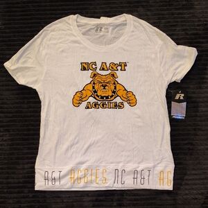 Russell Athletic White NC A&T Aggies T-Shirt